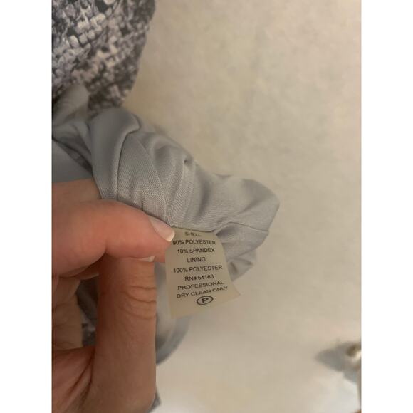 Calvin Klein Suede Sheath Dress Snake Print Gray/White Mob Wife Lined Size 14 - Picture 9 of 9